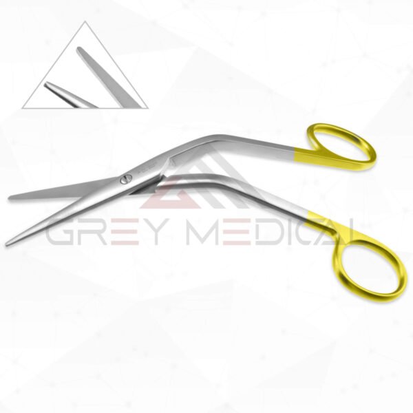 Cottle Dorsal Scissors, Angled, Serrated (Tungsten Carbide) 2 Cottle Dorsal Scissors
