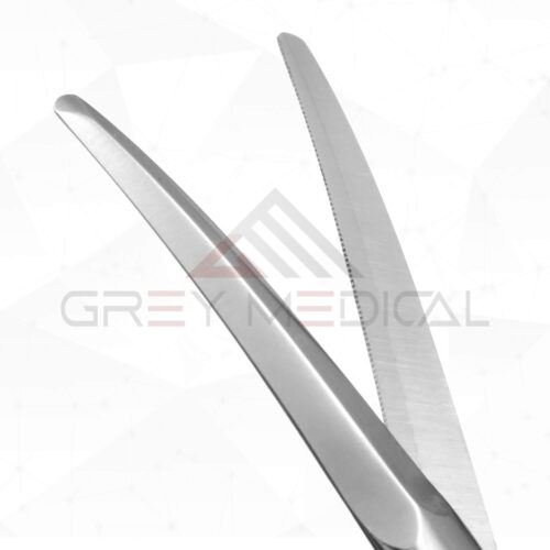Kaye Facelift Scissors, Curved, Serrated Tungsten Carbide