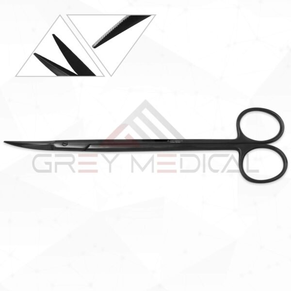 Kaye Micro Serrated Scissors with TC ( Tungsten Carbide ) and Ceramic Cut