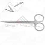 Littler Suture Scissors w/ suture hole in blades, curved