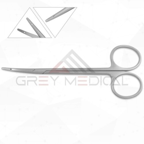 Littler Suture Scissors w/ suture hole in blades, curved