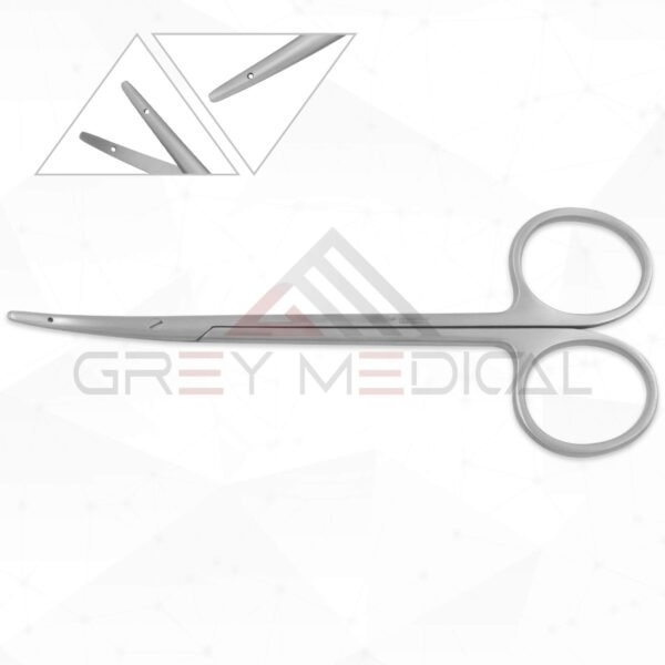 Littler Suture Scissors w suture hole in blades, curved 1 Littler Suture Scissors w/ suture hole in blades, curved