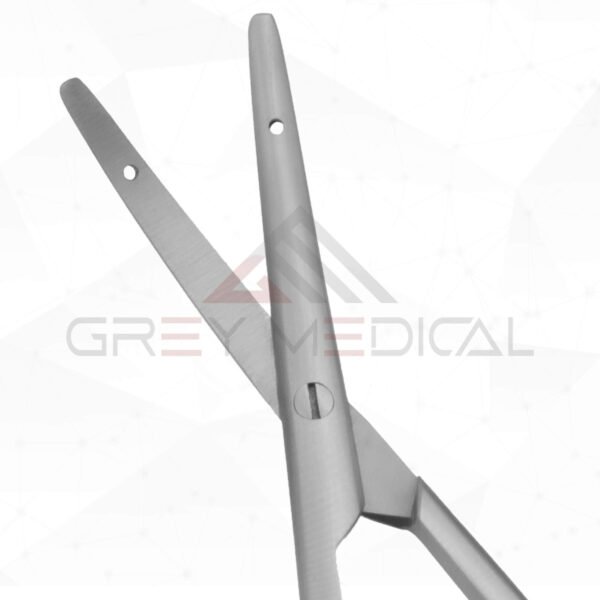 Littler Suture Scissors w/ suture hole in blades, curved