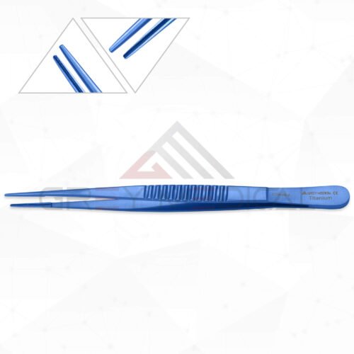 Titanium Debakey Vascular Tissue Forceps - Round Handle