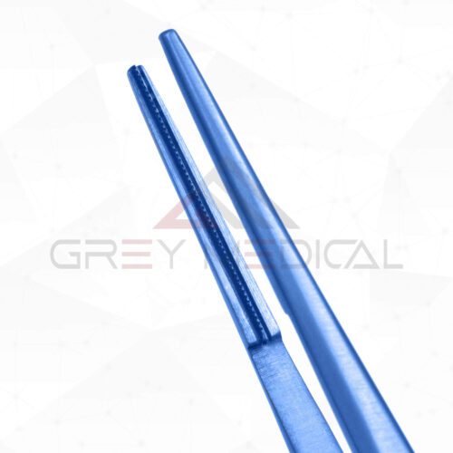 Titanium Debakey Vascular Tissue Forceps - Round Handle - Image 4