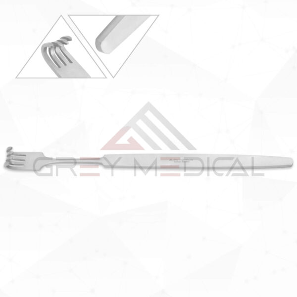 Cottle Nasal Retractor - 4 Blunt Prongs 3 Cottle Nasal Retractor - 4 Blunt Prong