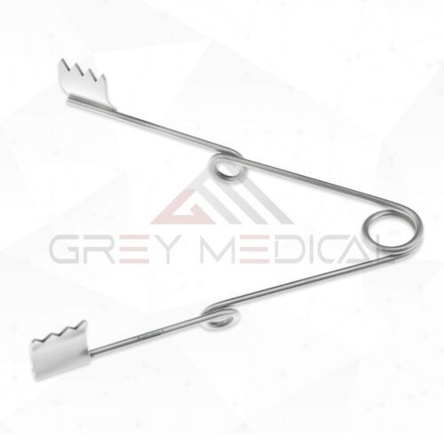 Grey Deep Arteriotomy Spring Retractor