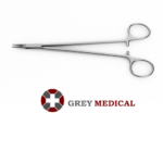 Grey Micro Vascular Needle Holder - Tungsten Carbide Dusted Jaws