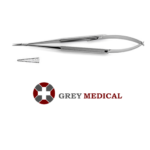 Jacobson Micro Needle Holder - Round Handle, Tungsten Carbide Dusted Jaws