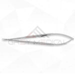 Jacobson Micro Needle Holder - Round Knurled Handle, Tungsten Carbide Dusted Jaws