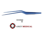 Titanium Bayonet-Style Micro Forceps - 1X2 Fine Teeth