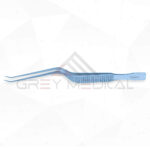 Titanium Bayonet-Style Micro Forceps - Smooth Tips