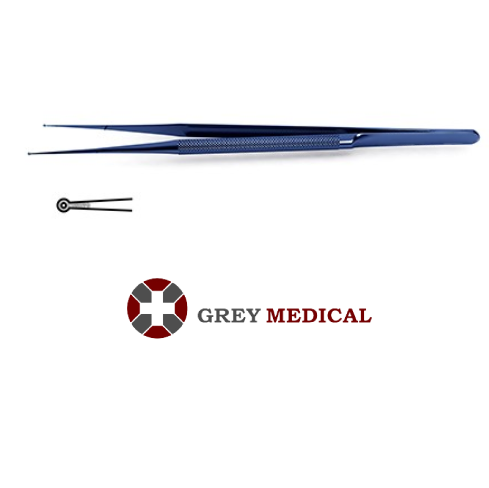 Titanium Grey Micro Ring Tip Forceps