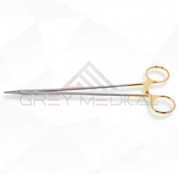 Grey Micro Vascular Needle Holder - Tungsten Carbide Dusted Jaws