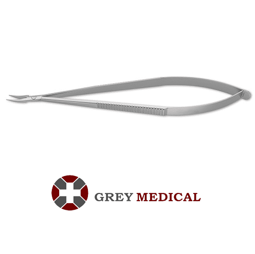 thumbnail image 2 of Castroviejo Micro Needle Holder - Curved, No Lock, Delicate Tapered Plain Jaws 5" 2 of 5