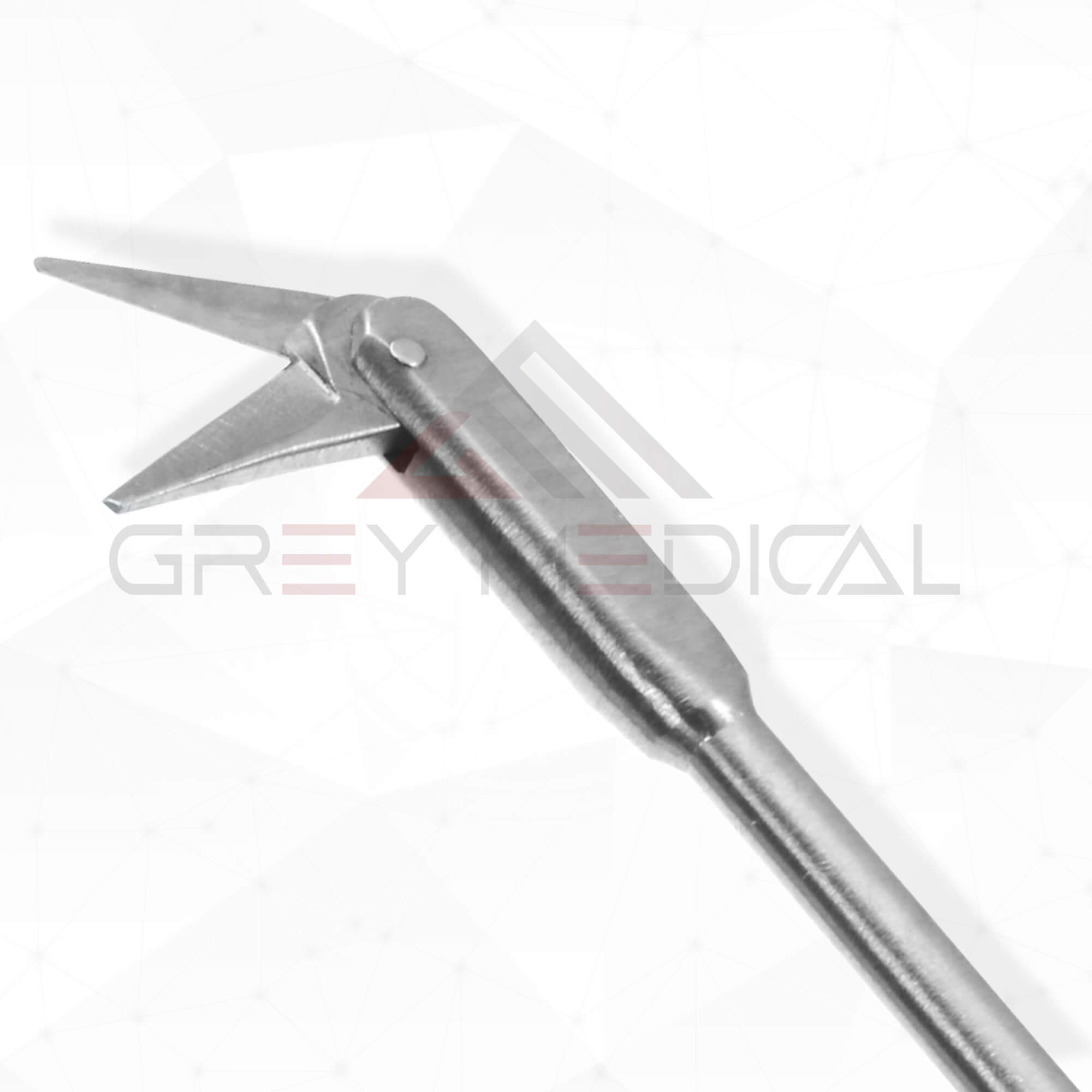 Channeling Scissors Micro Laryngeal Scissors with Luer Lock Cleaning Channel