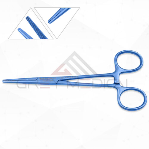 Crile Titanium Forceps Ring Handle, w/Ratchet