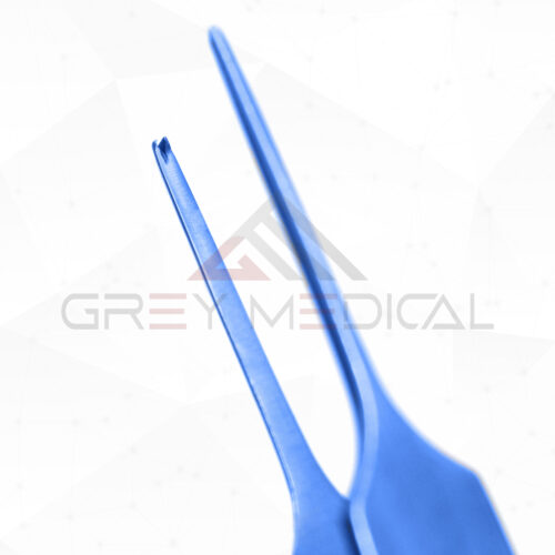 Bishop-Harmon Forceps (Fine) Flat Handle, Titanium - Image 4