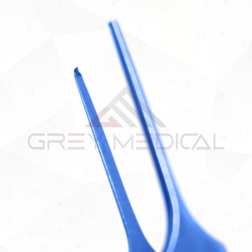 Bishop-Harmon Forceps (Fine) Flat Handle, Titanium - Image 3