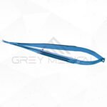 Curved-Short-Fine-Blades,-Flat-Handle,-Titanium,-6.25''