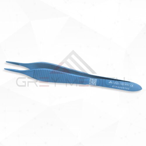 Straight-Delicate-serrated-tips,-Flat-Handle-4.75