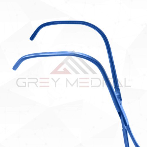 Cooley Aorta Clamp Cooley Atraumatic jaws, Curved Shanks, Titanium - Image 3