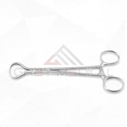 Lewin-Bone-Forceps--Slightly-Curved-Serrated-Jaws