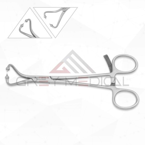 Bone Fragment Clamp Curved