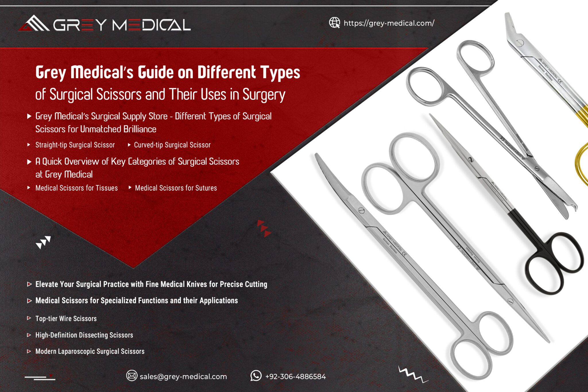 Guide on Different Types of Surgical Scissors & Uses In Surgery