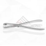 Langenbeck Bone Forcep - Teeth 2x2 Partially Serrated