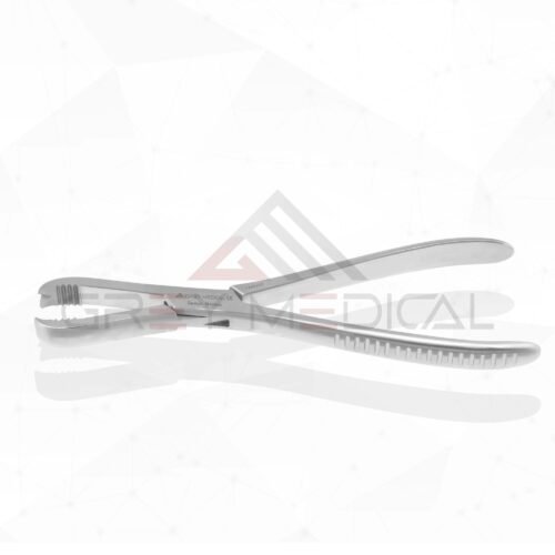 Langenbeck Bone Forcep - Teeth 2x2 Partially Serrated