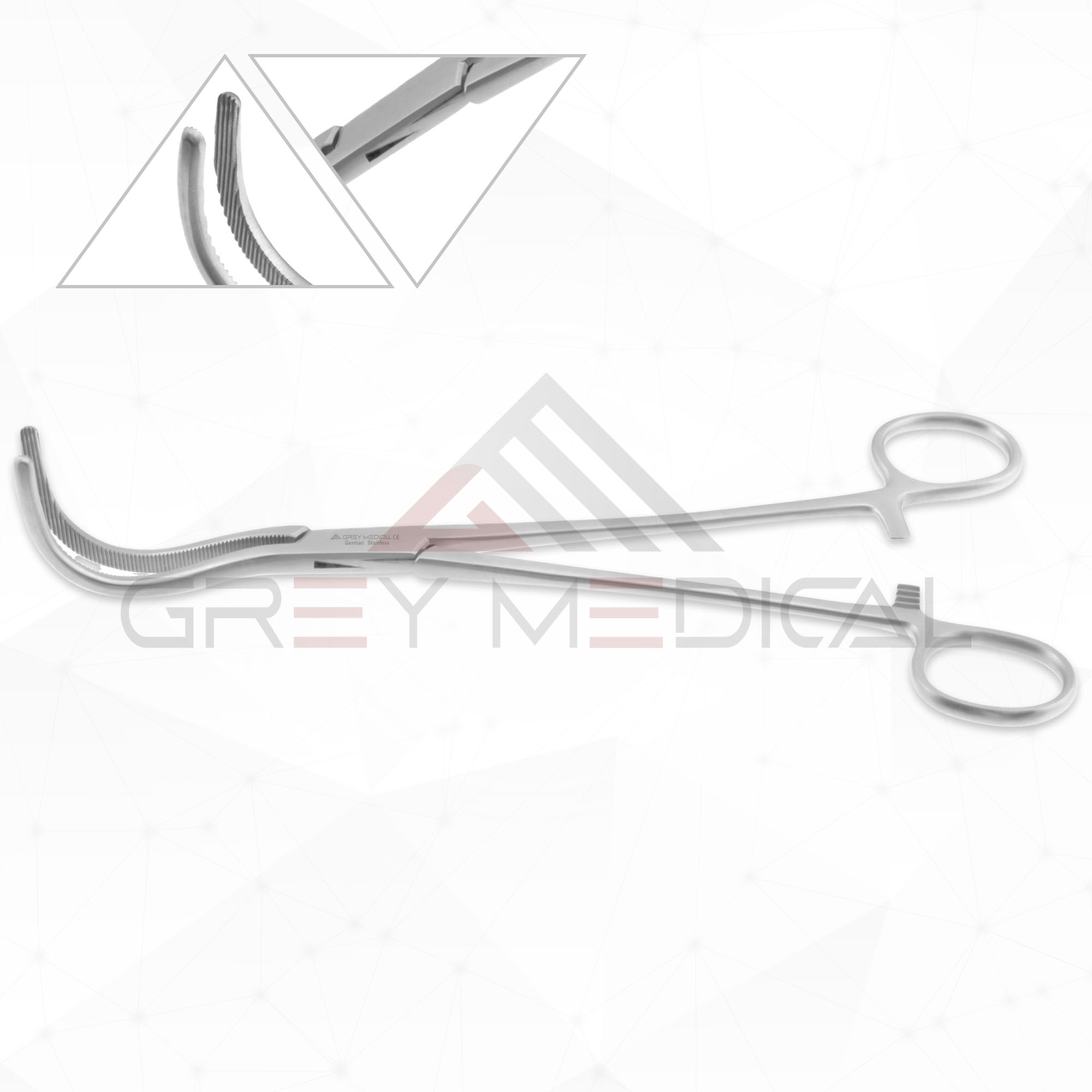 Guyon Kidney Clamps - Double curved Jaws
