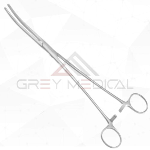 Harrington Artery Forceps - Longitudinal serrations, curved