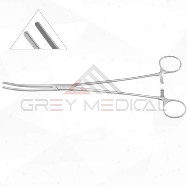 Harrington Artery Forceps - Longitudinal serrations, curved