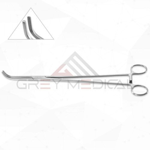 Harrington Thoracic Forceps - Longitudinal serrations w cross-serrated tip