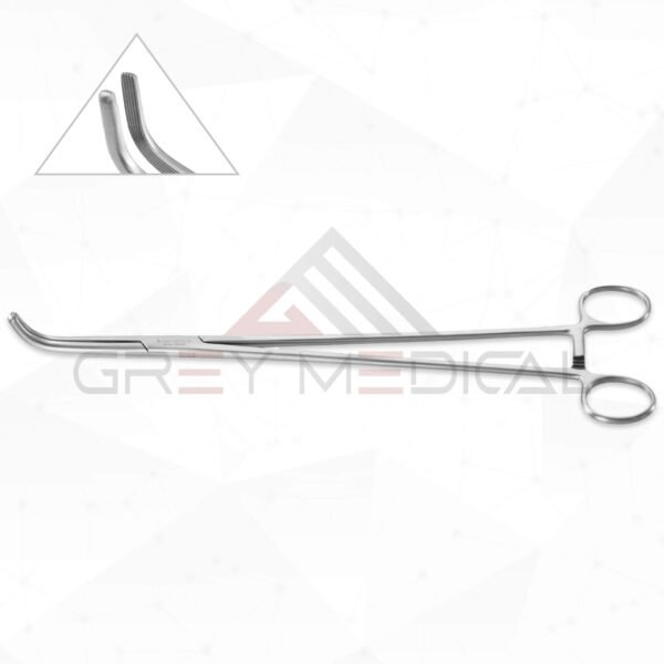 Harrington Thoracic Forceps - Longitudinal serrations w cross-serrated tip