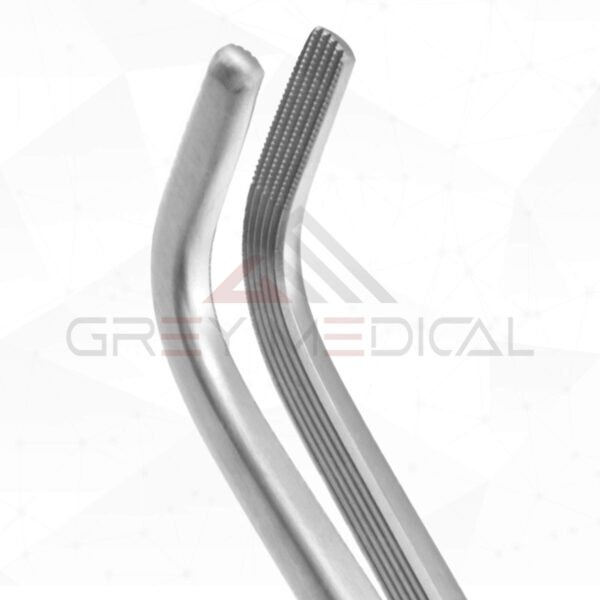 Harrington Thoracic Forceps - Longitudinal serrations w cross-serrated tip