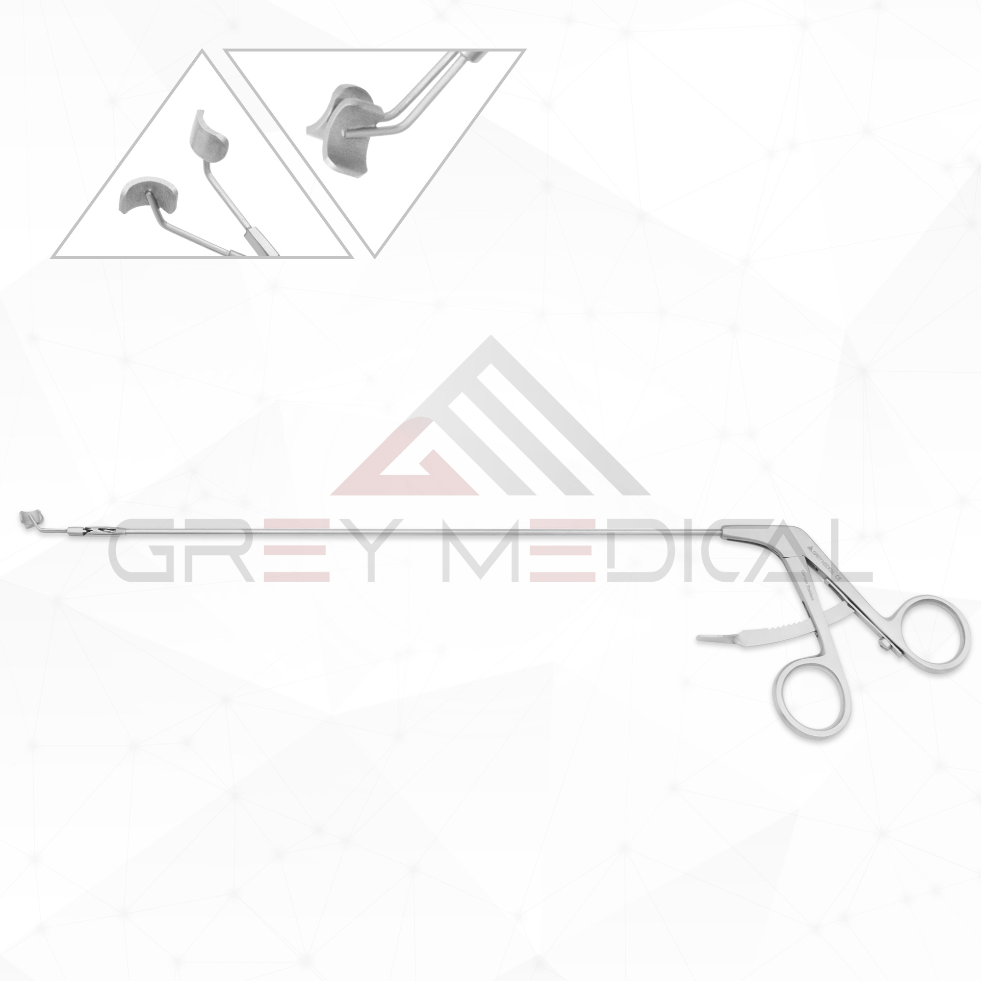 String Retractor Angled Laryngeal Vocal Cord Retractor Long Shaft | Grey Medical