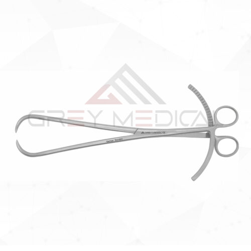 Lane Bone Holding Forceps Curved Pointed Tips with Long Ratchet