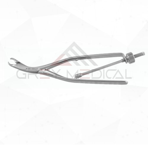 Ulrich Bone Clamp, Angled Micro Jaw, 7.5" Speedlock, Serrated