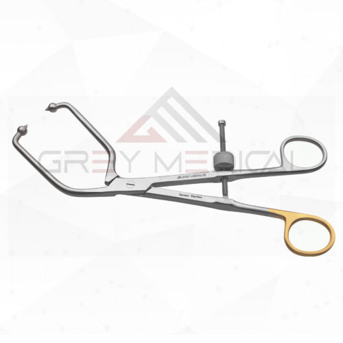 Angled Pelvic Reduction Forceps, Speed-Lock With Pointed Ball Tips