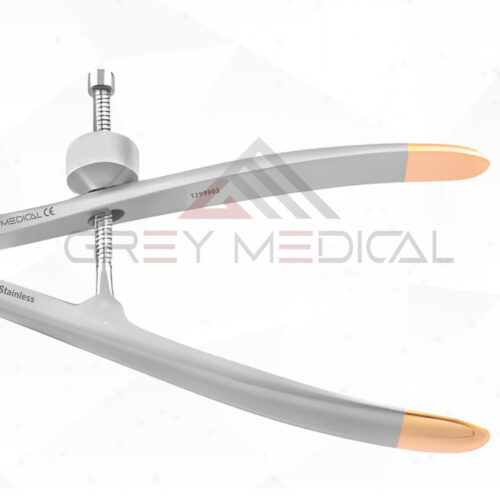 Bone Holding Forceps With Speed Lock Curved 7" - Image 3
