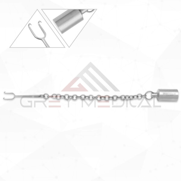 Cerkes Nasal Retractor With Weight - Gruber Columella Retractor