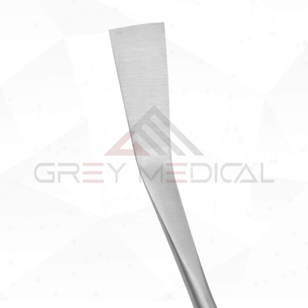 Daniel Endoscopic Forehead Scalp Elevator, Angled Tip 12mm Wide, Half Curved, 24cm