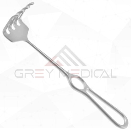 Ollier Israel 4 Prong Blunt Rake Retractor