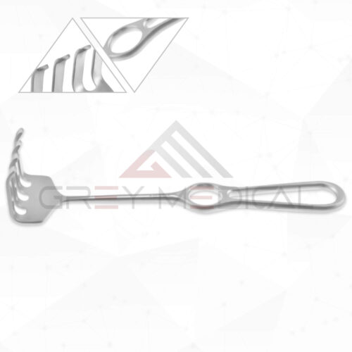 Ollier Israel 4 Prong Blunt Rake Retractor