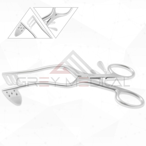 Perkins Retractor 2 Prongs Right, Pointed Blade Left Detachable