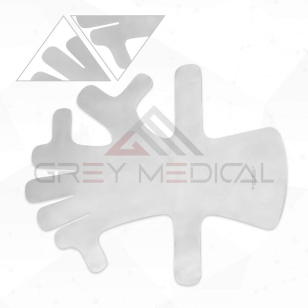Surgical Lead Hand Retractor Plate