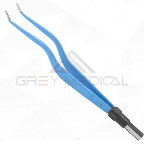 Bipolar Forceps, Bayonet-Shaped, Angled Down Tip
