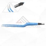 Bipolar forceps, bayonet-shaped, angled up tip